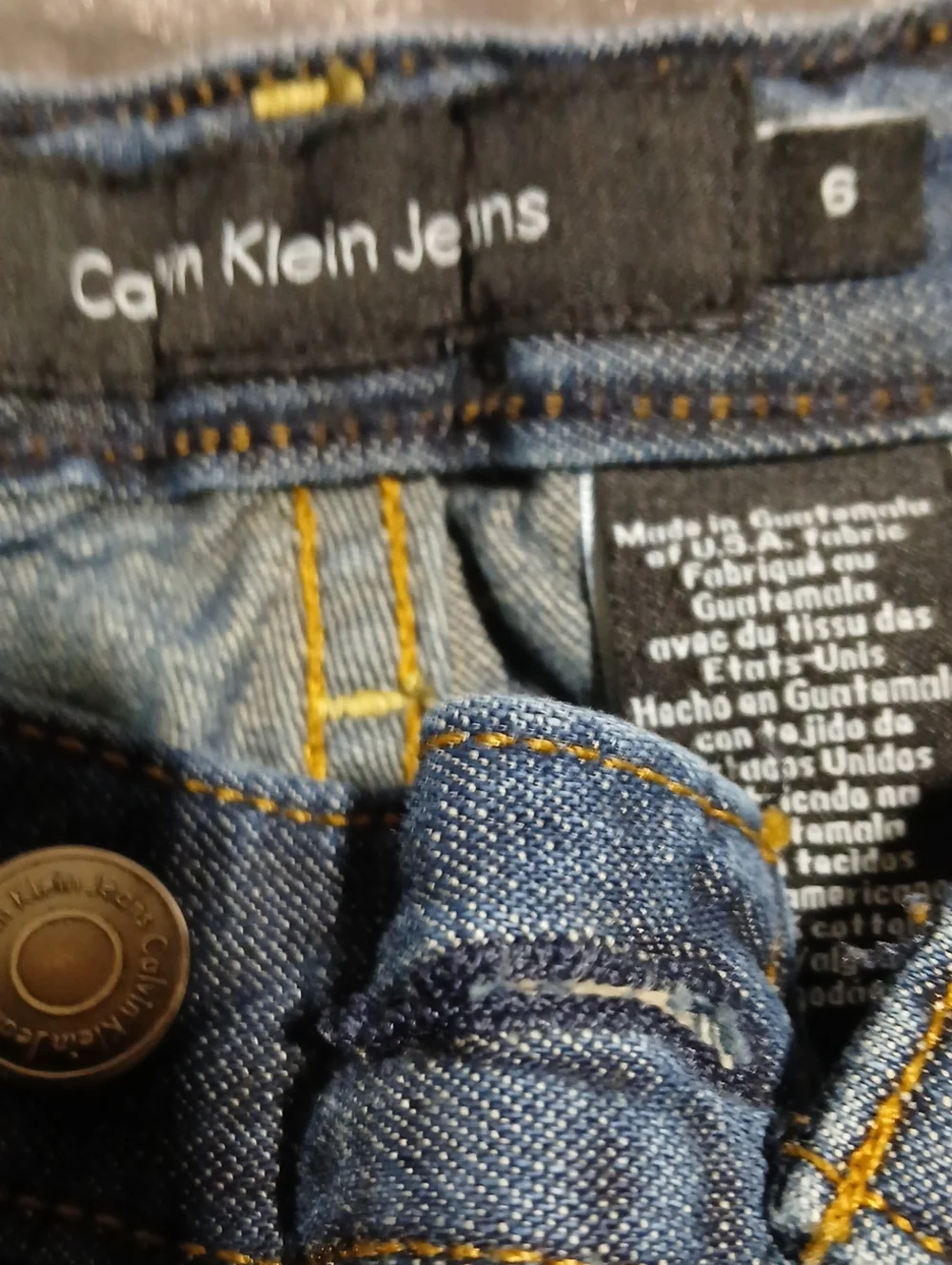 Calvin Klein Blue Denim Bermudas